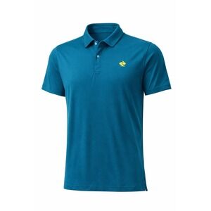 Rabbit Golf Polo Shirt Teal Blue Bunny Logo Mens LG Designed in California